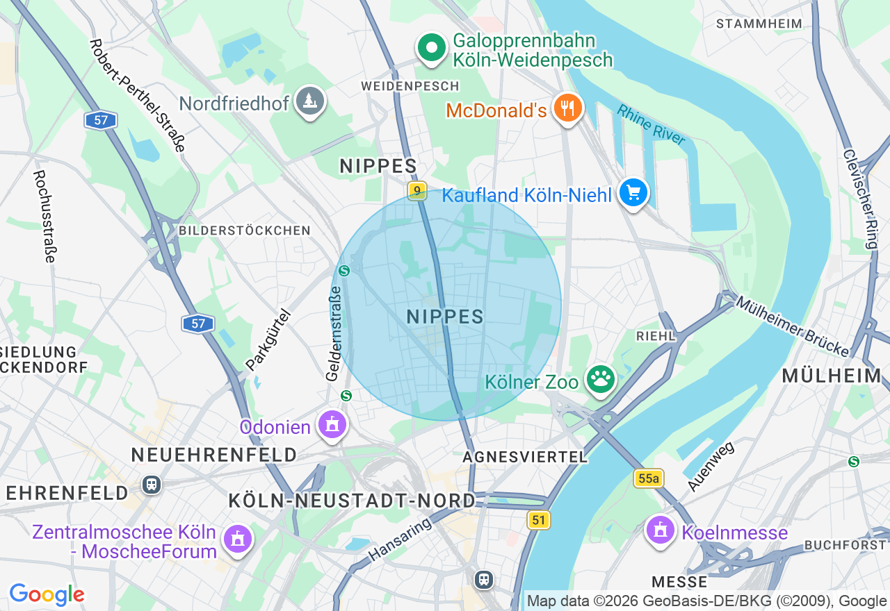 Kartenansicht der Location