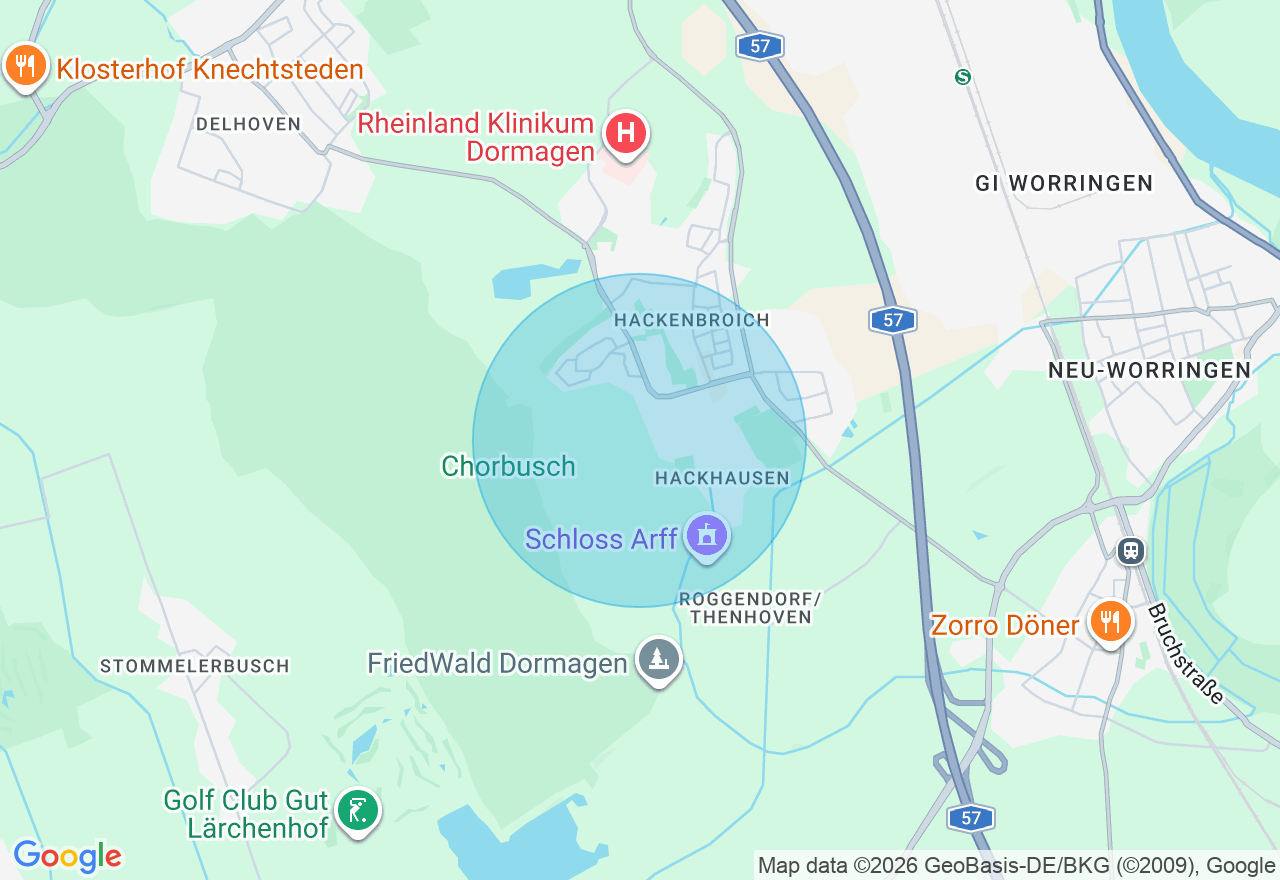 Kartenansicht der Location