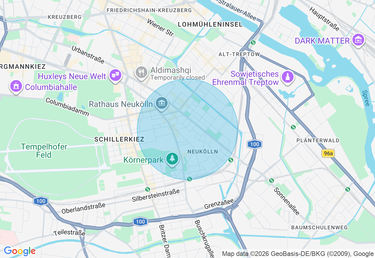 Kartenansicht der Location