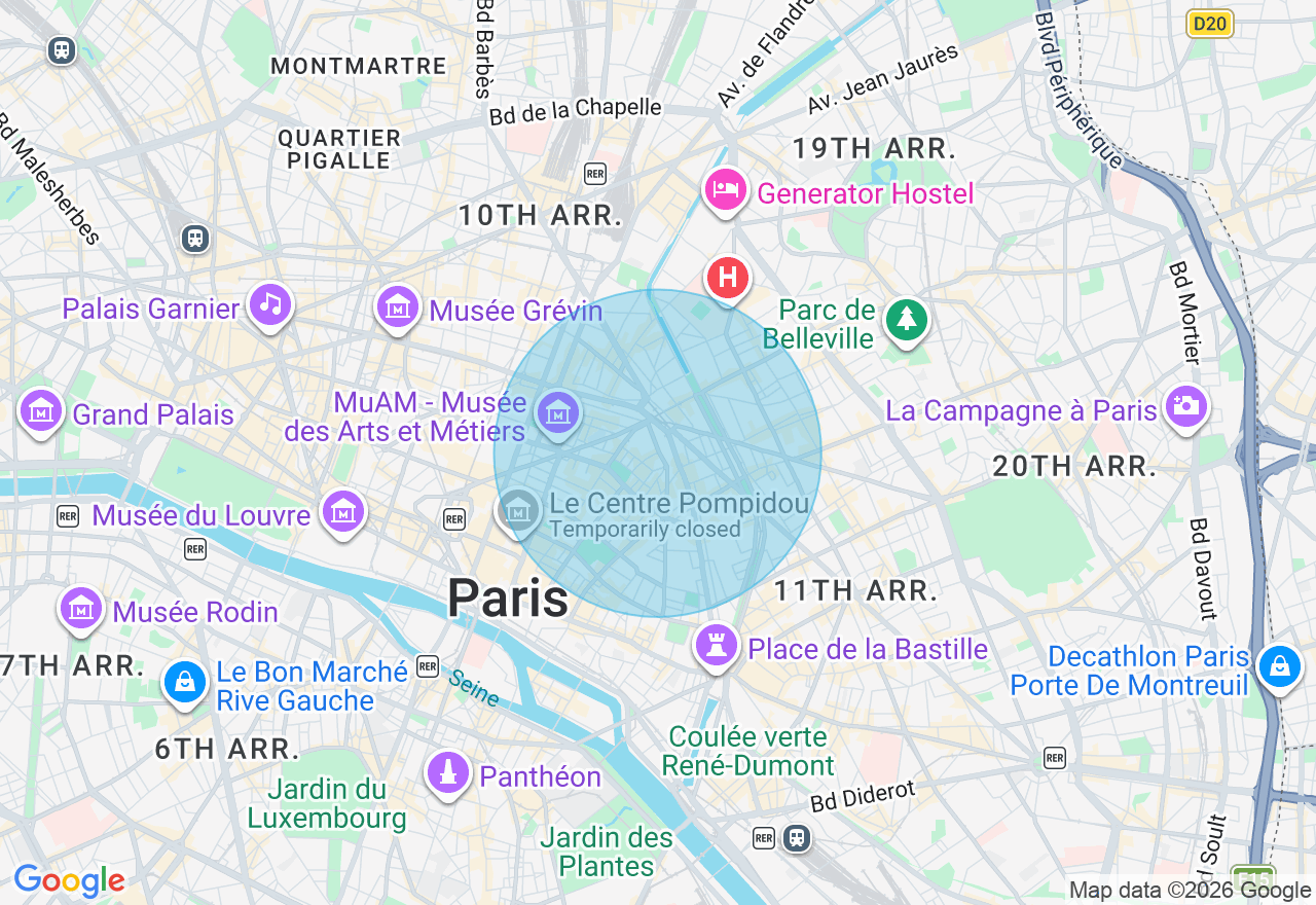 Carte de l'emplacement