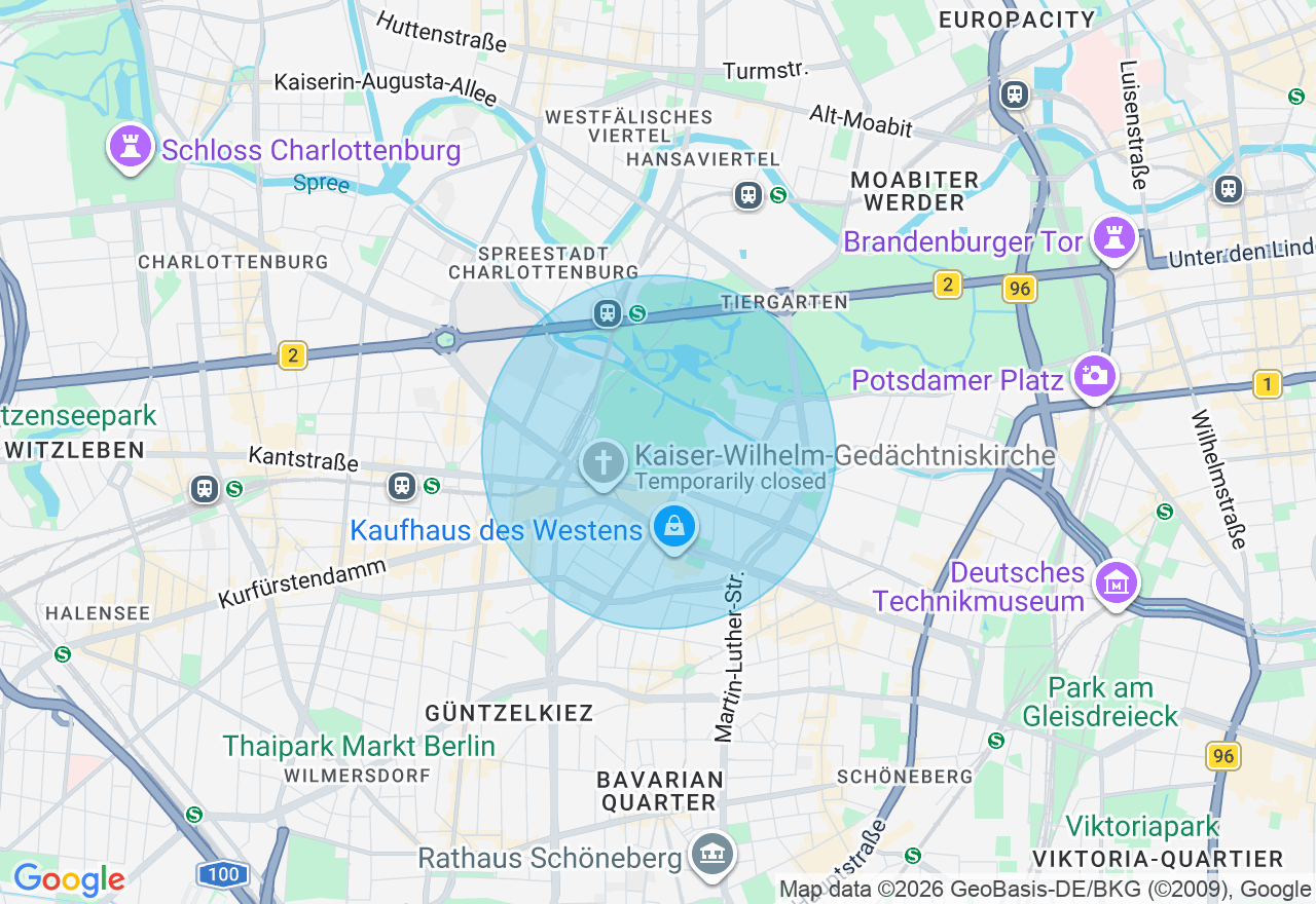 Kartenansicht der Location