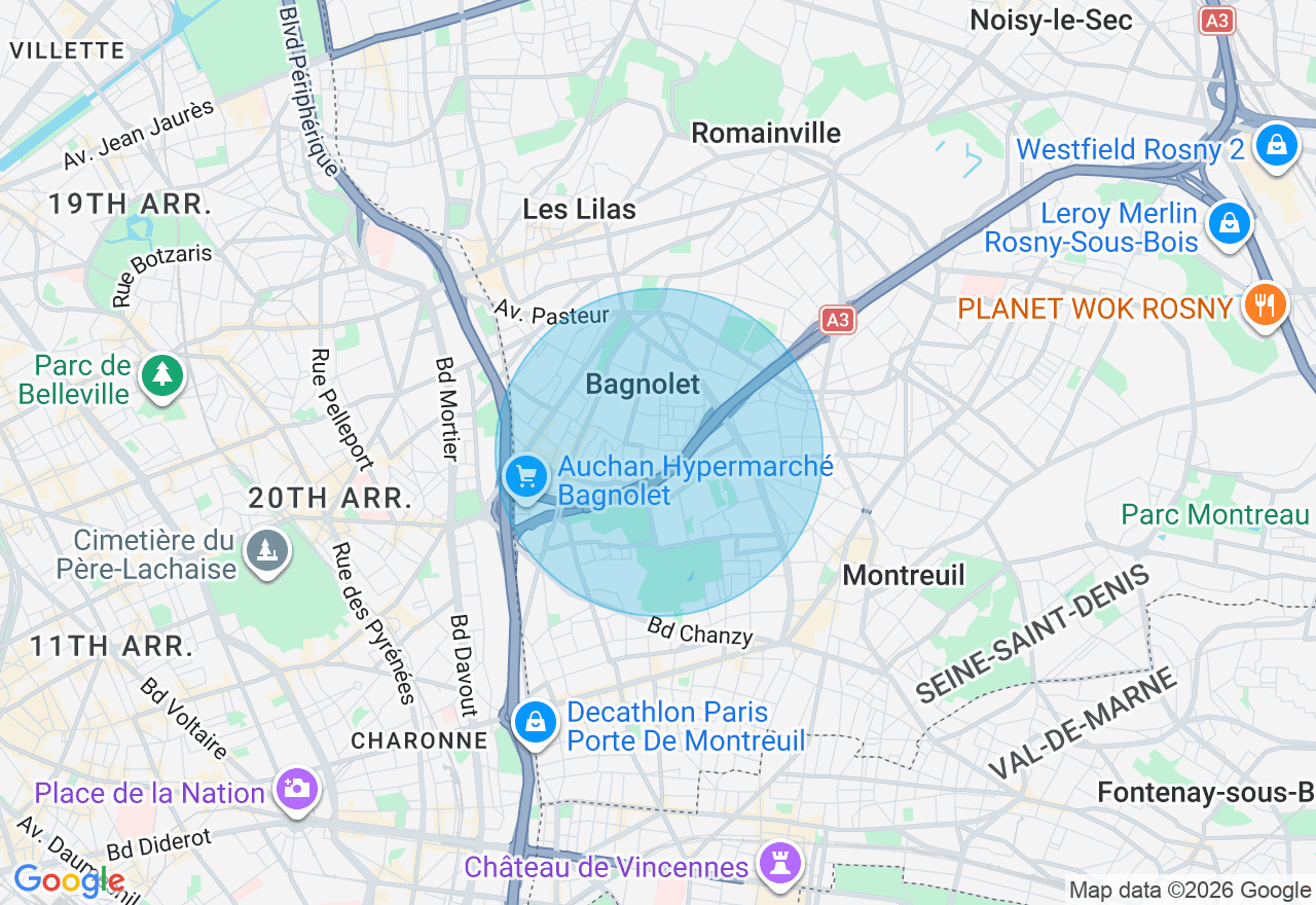 Carte de l'emplacement
