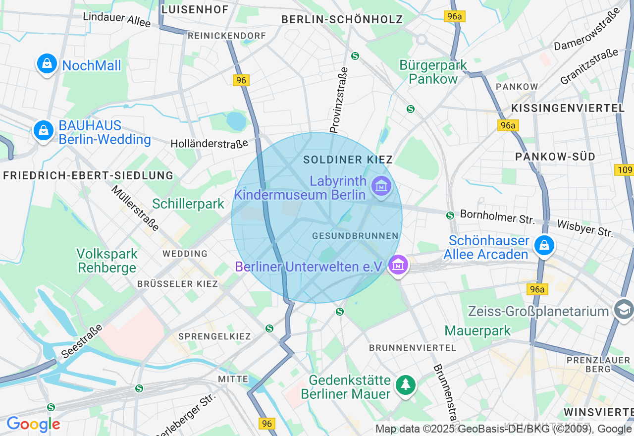 Kartenansicht der Location