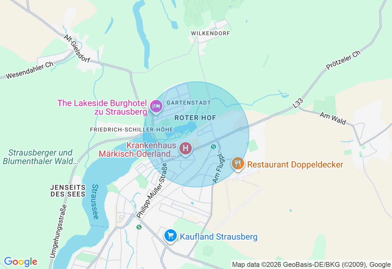 Kartenansicht der Location