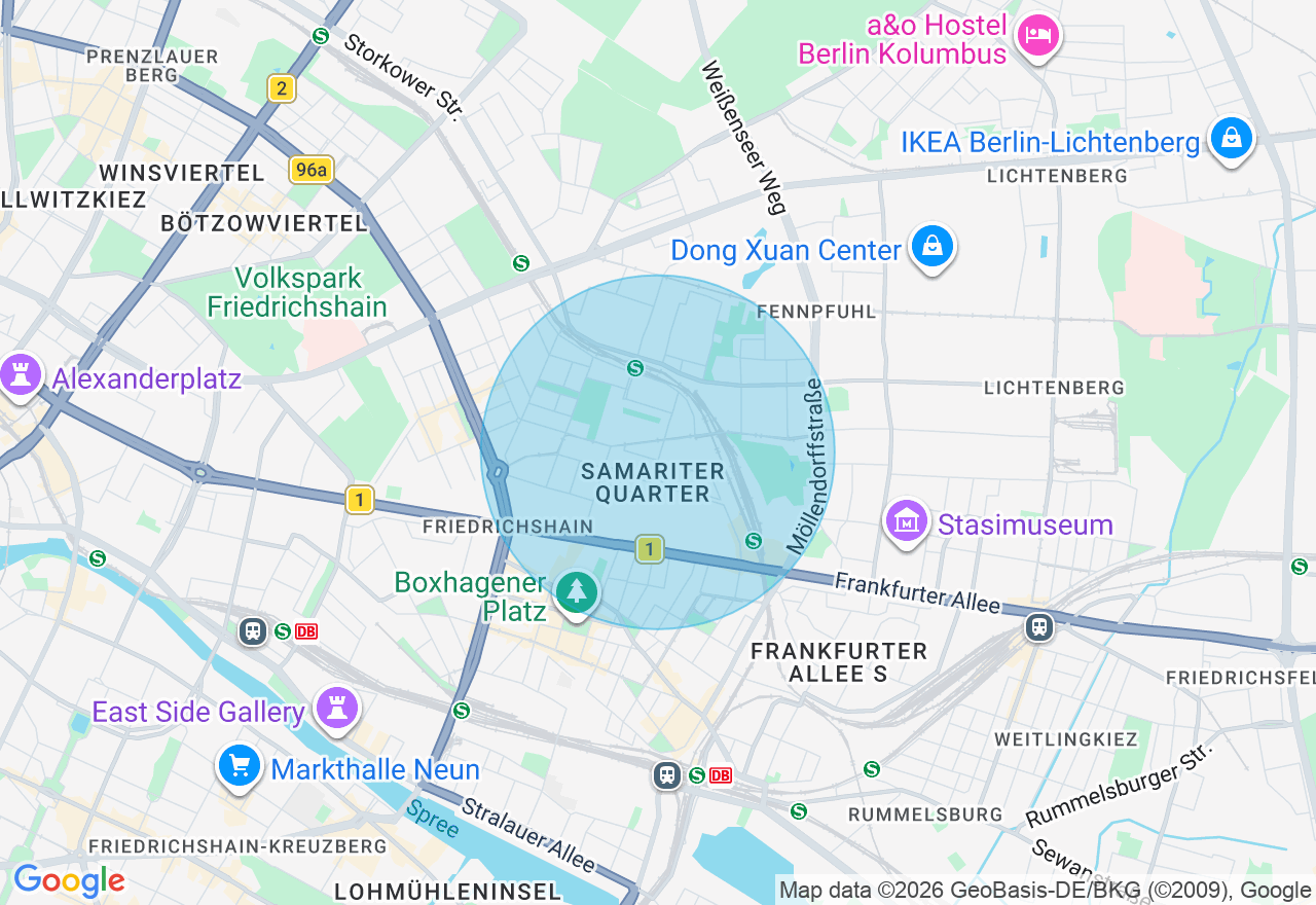 Kartenansicht der Location
