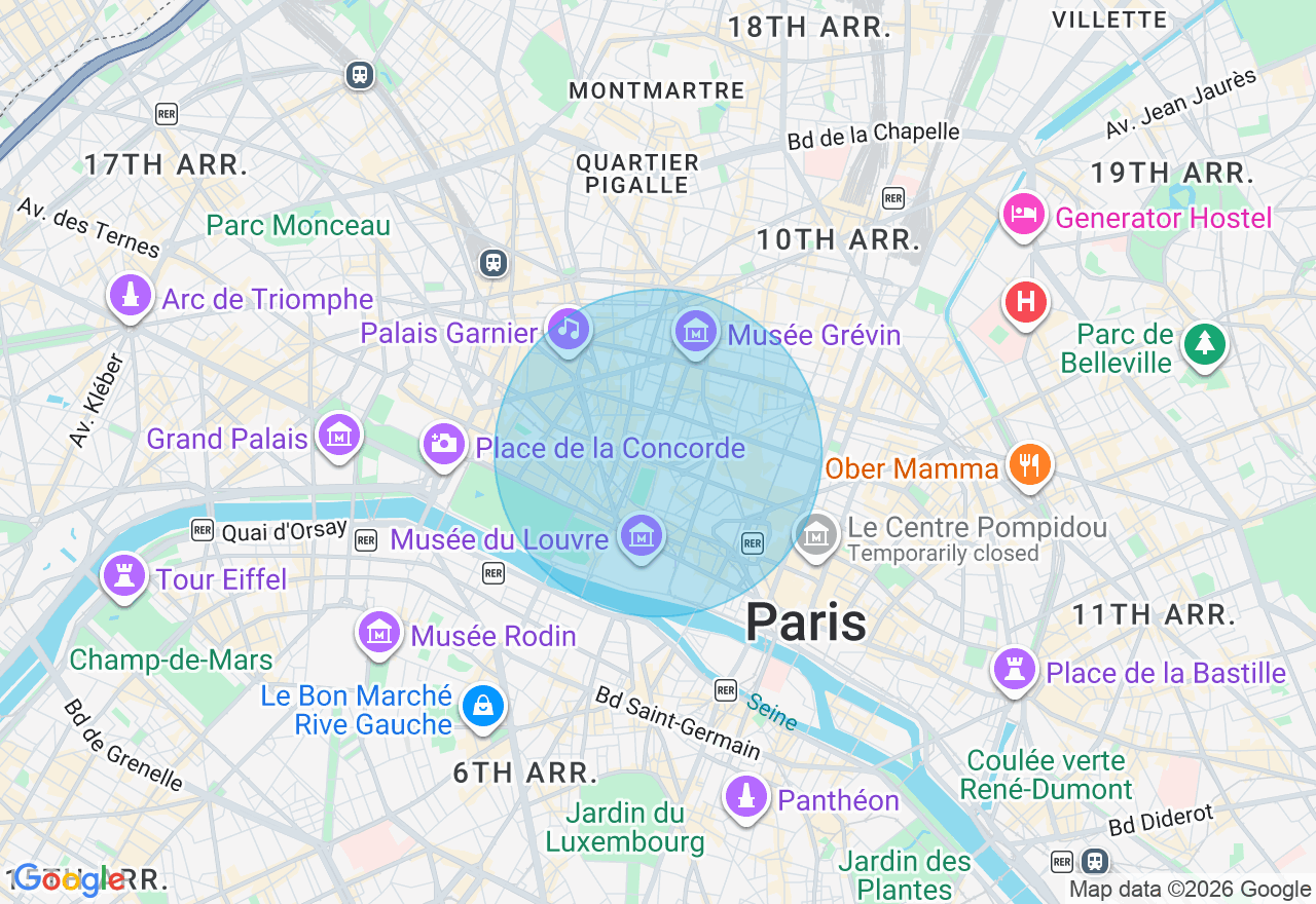 Carte de l'emplacement