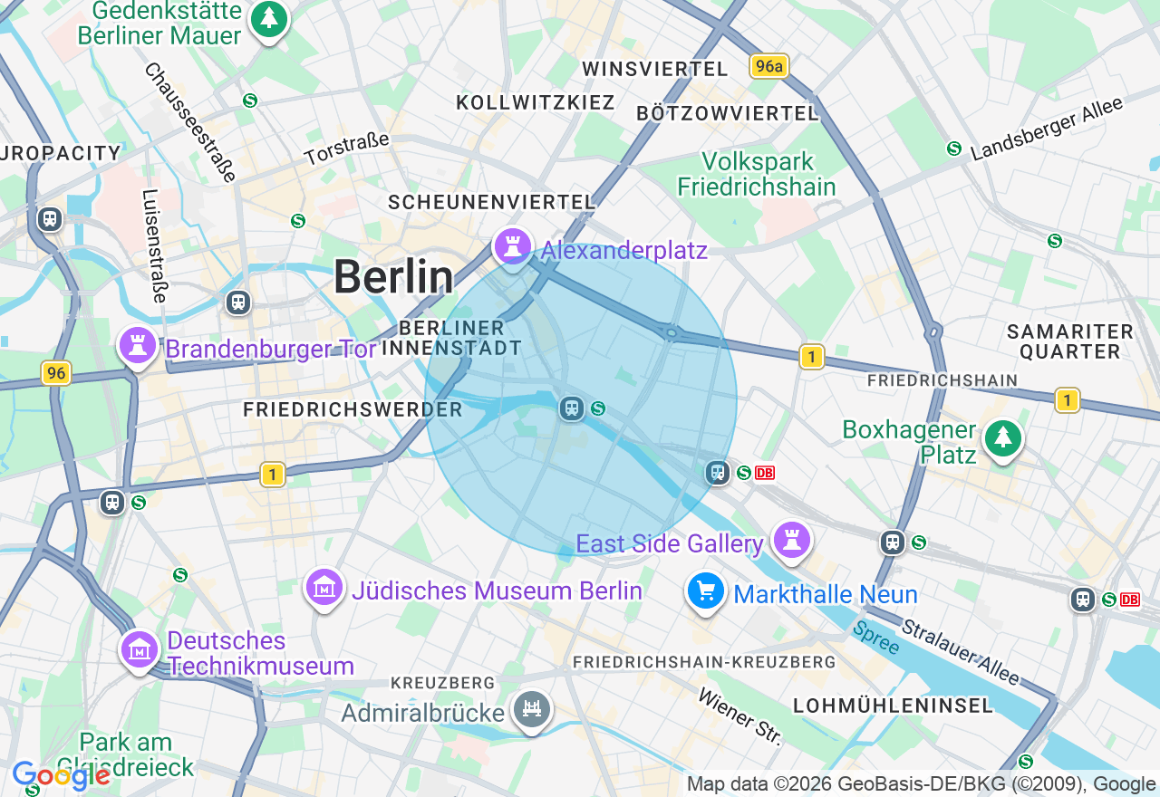 Kartenansicht der Location