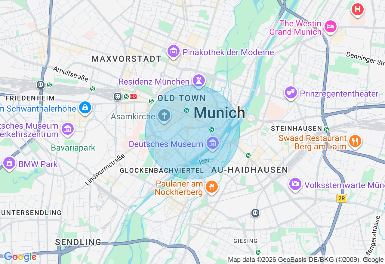 Kartenansicht der Location