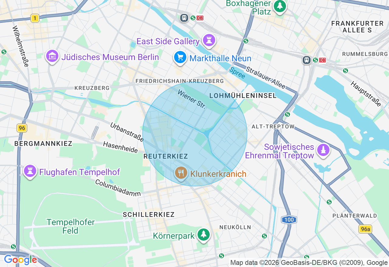 Kartenansicht der Location