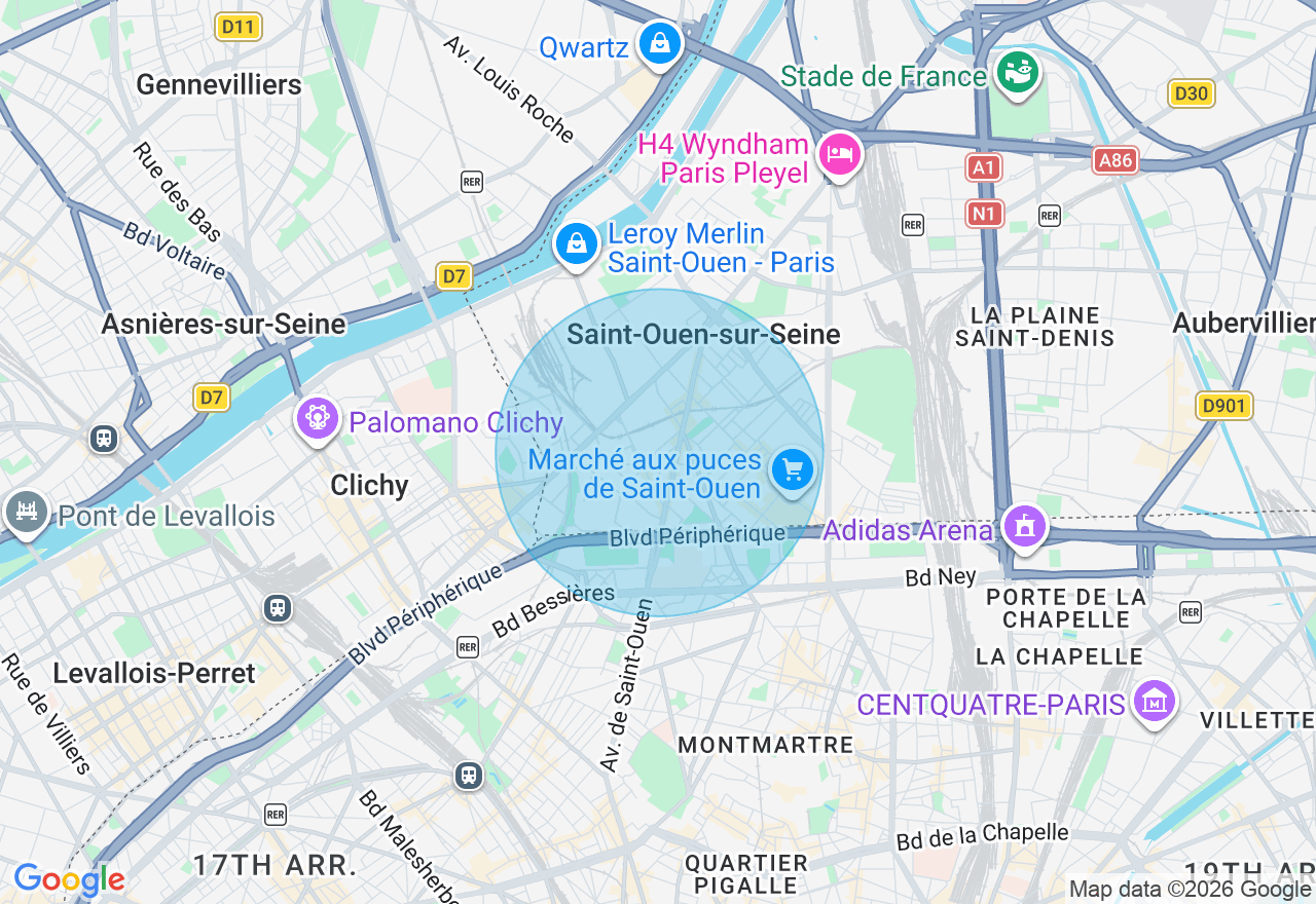 Carte de l'emplacement