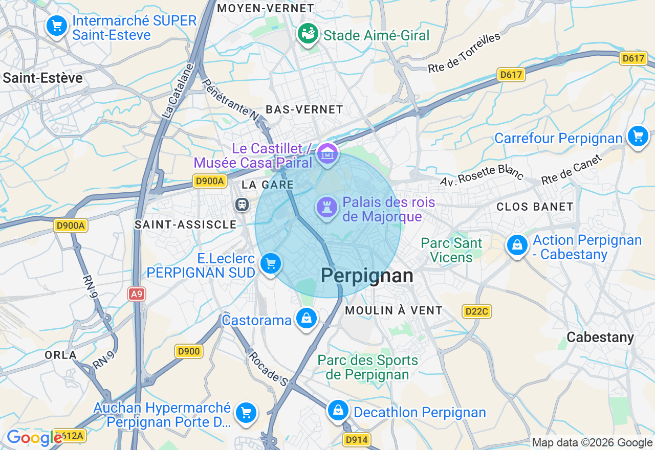 Carte de l'emplacement