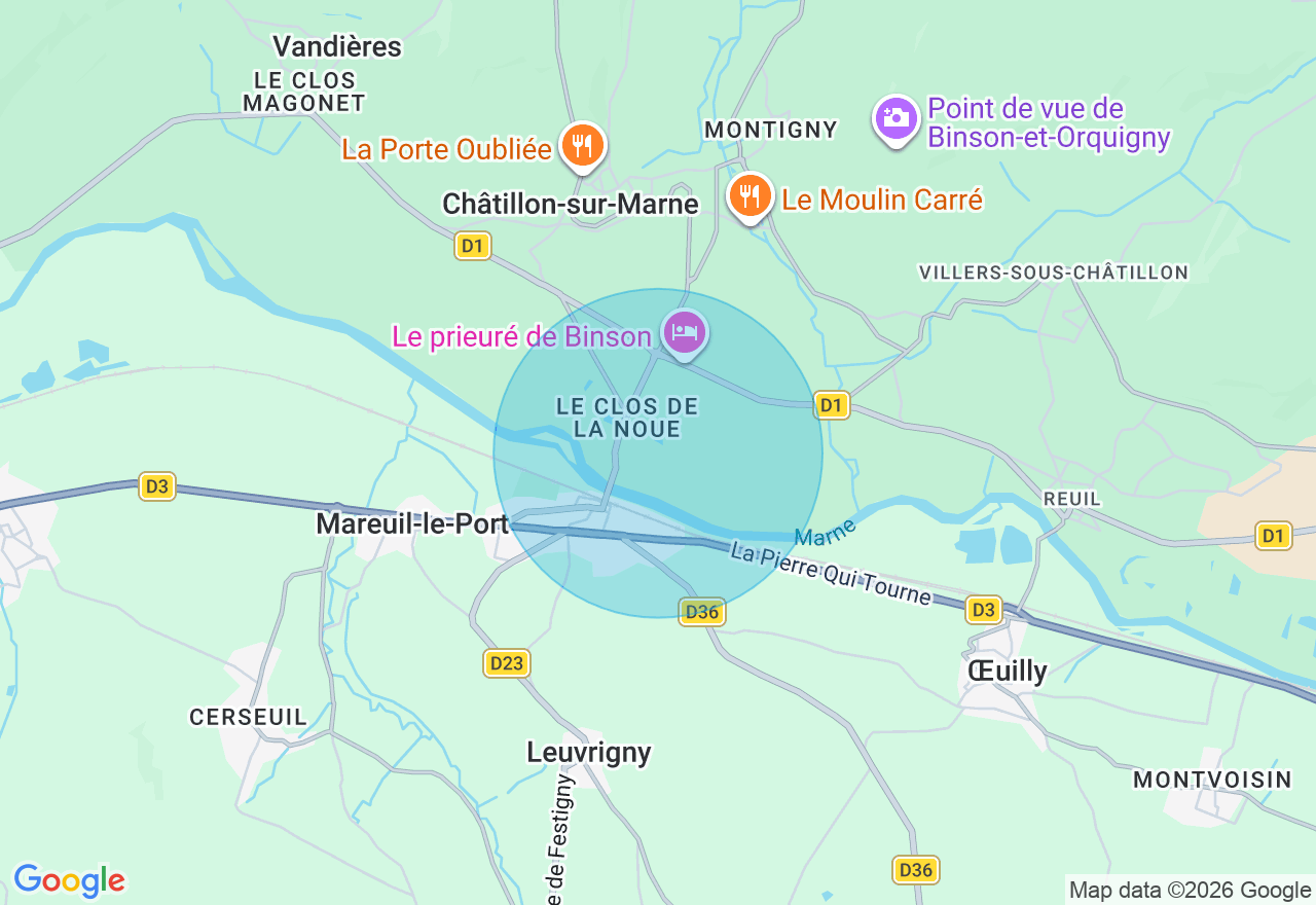 Carte de l'emplacement