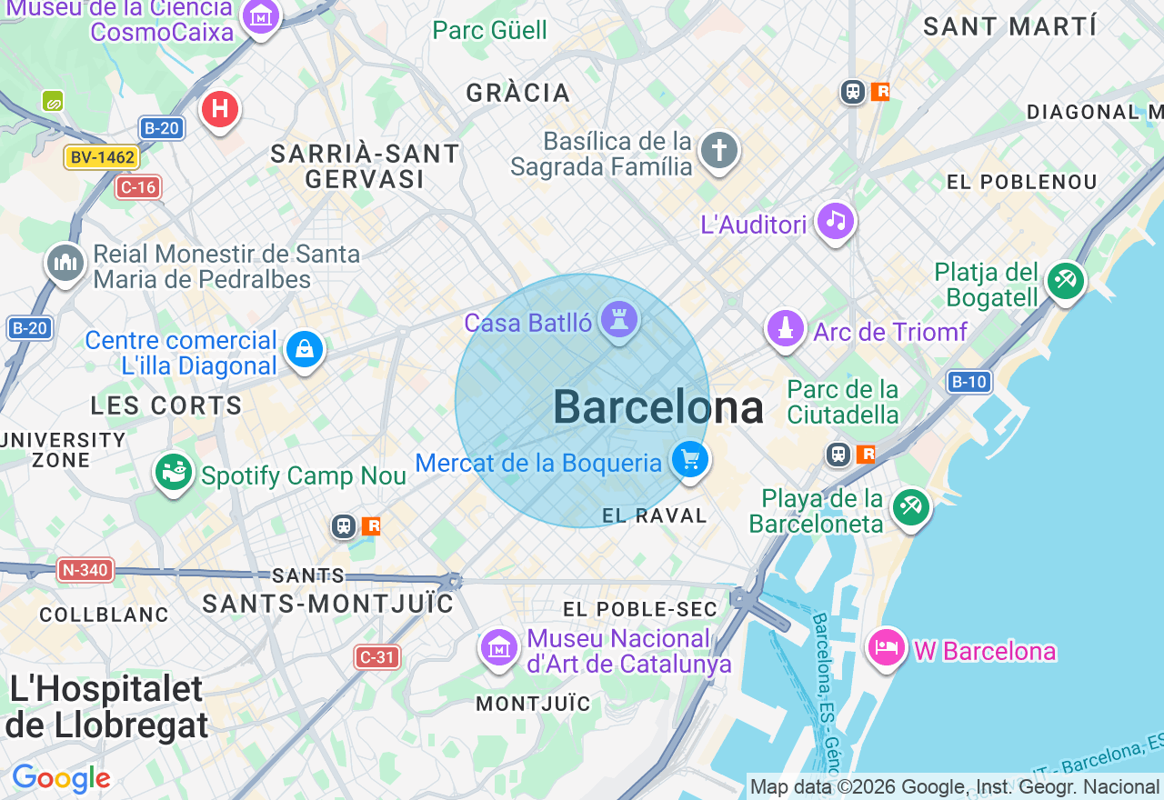 Mapa de la ubicación
