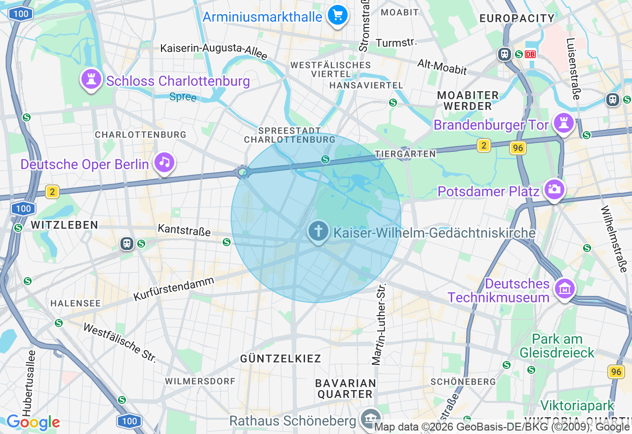 Kartenansicht der Location