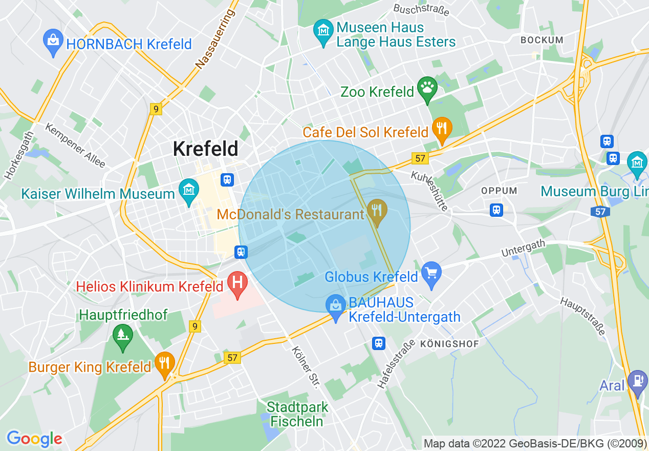Kartenansicht der Location