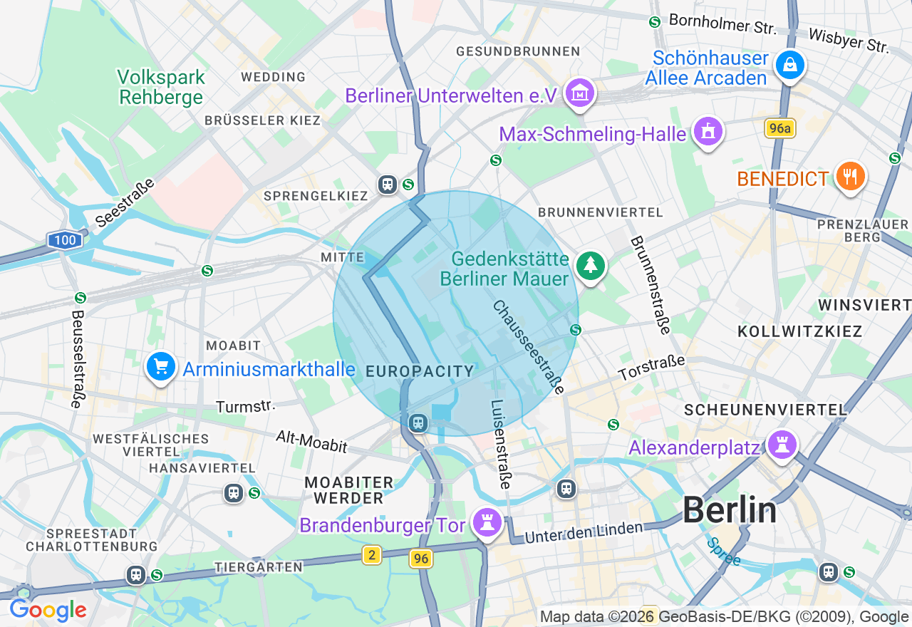 Kartenansicht der Location