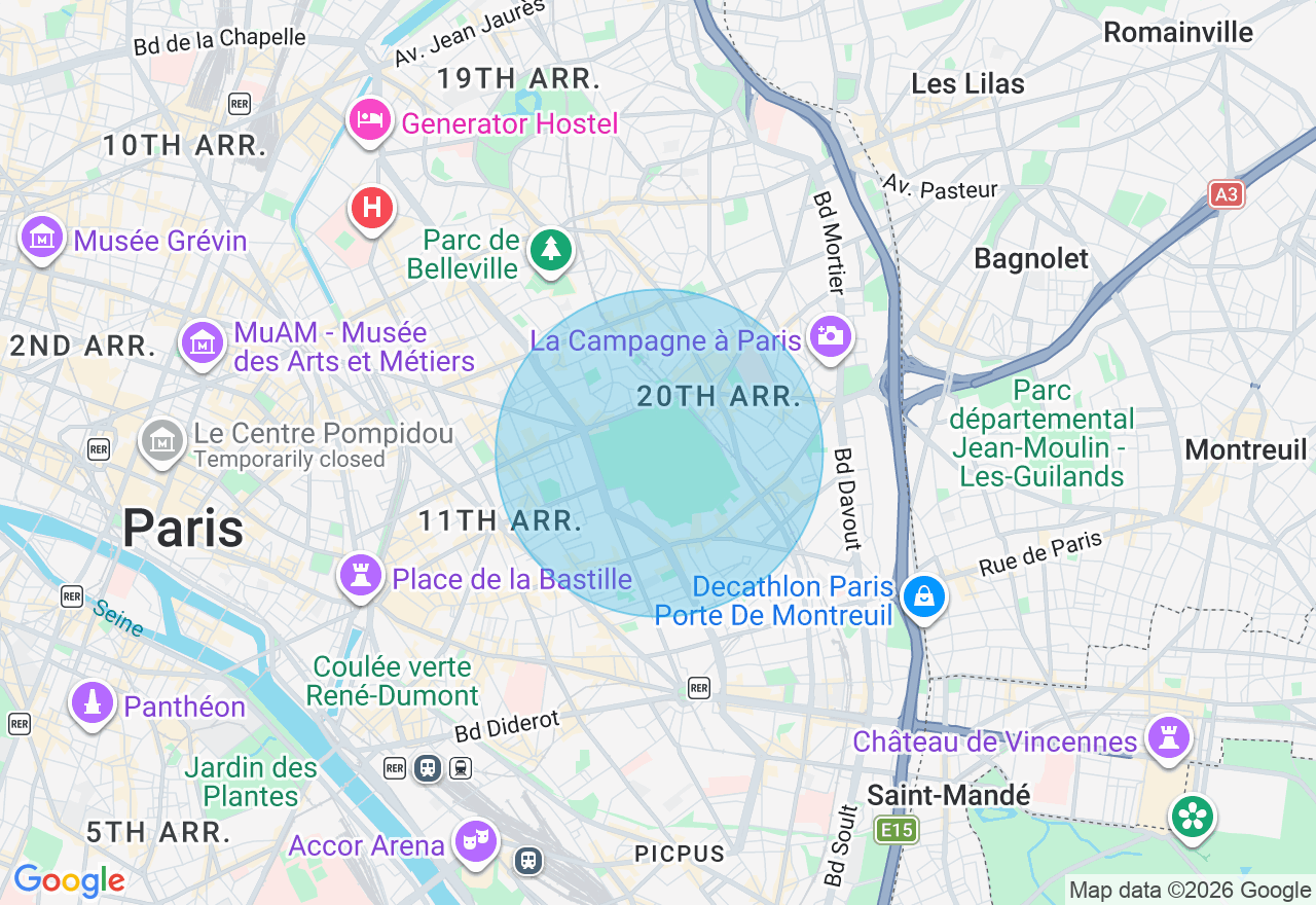 Carte de l'emplacement