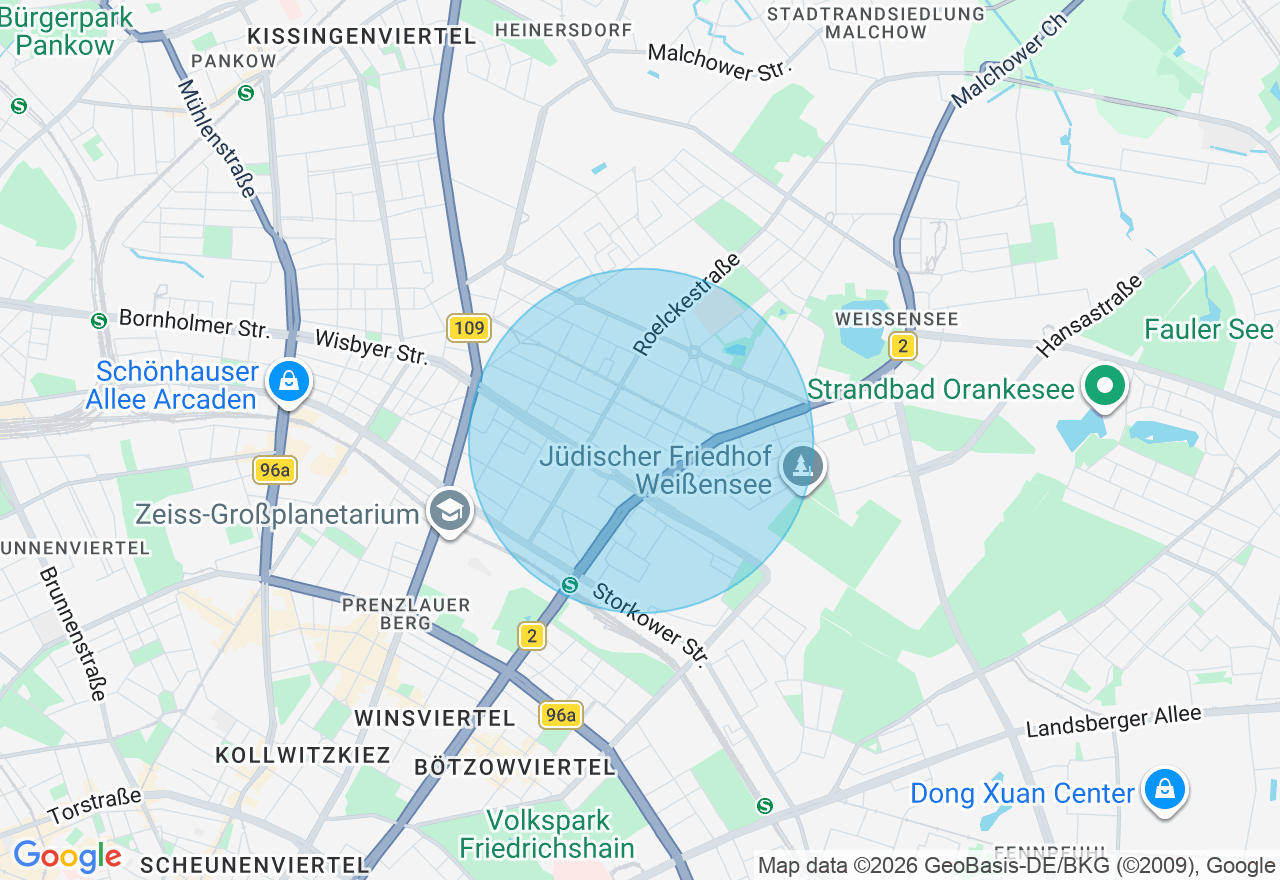 Kartenansicht der Location