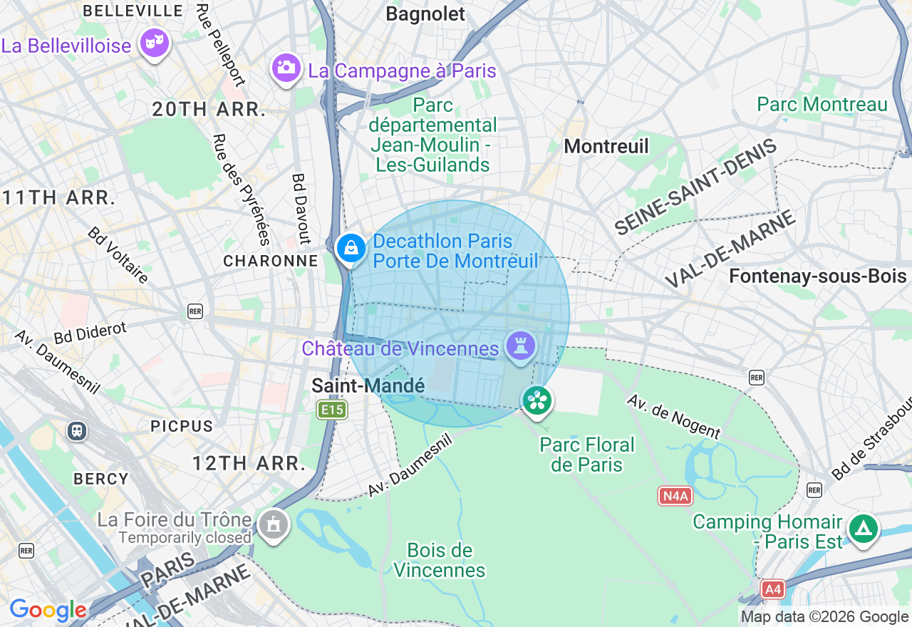 Carte de l'emplacement