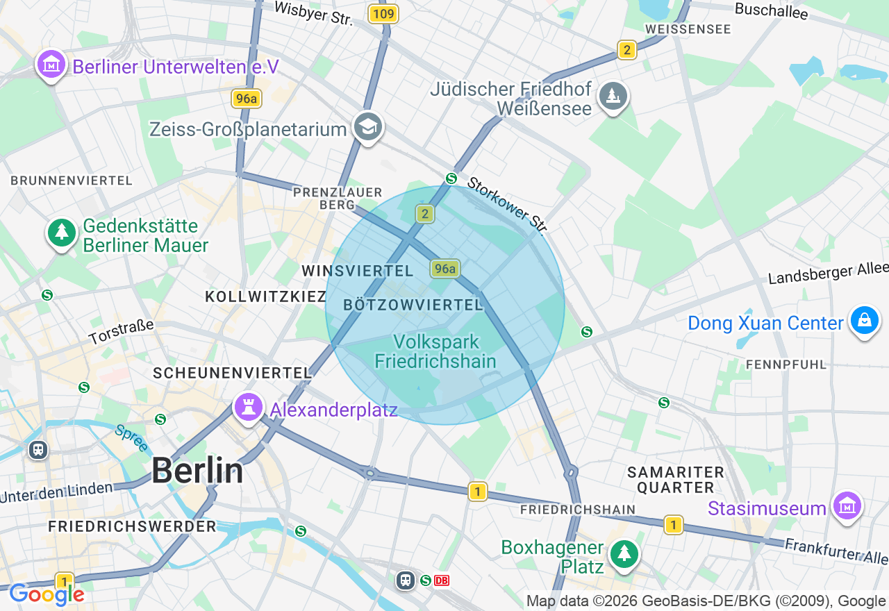 Kartenansicht der Location