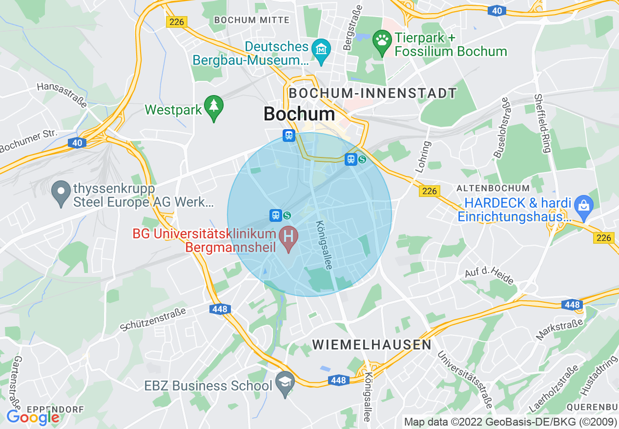Kartenansicht der Location