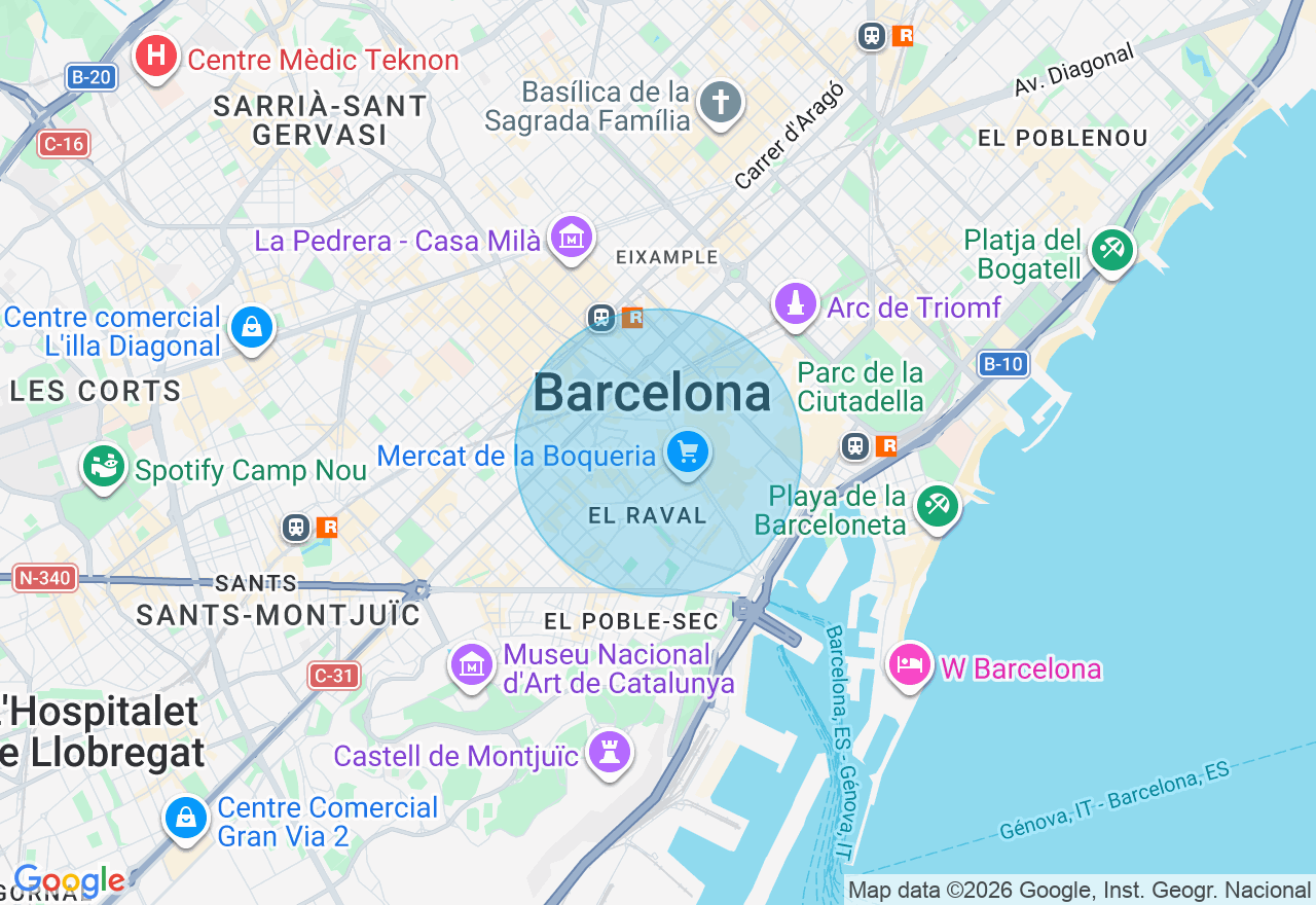 Mapa de la ubicación