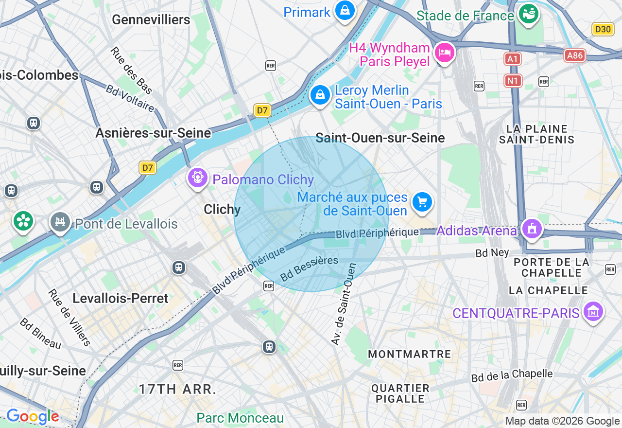 Carte de l'emplacement