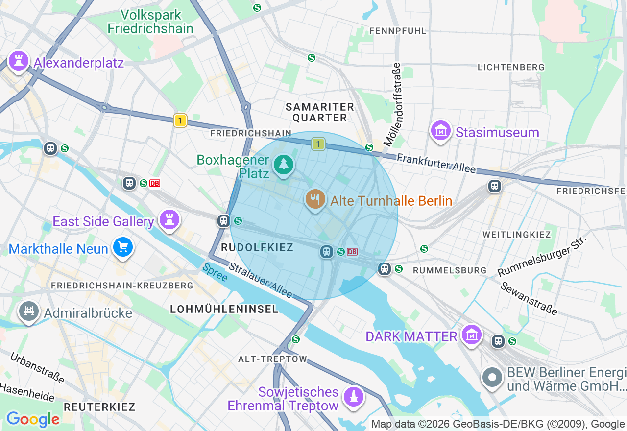 Kartenansicht der Location