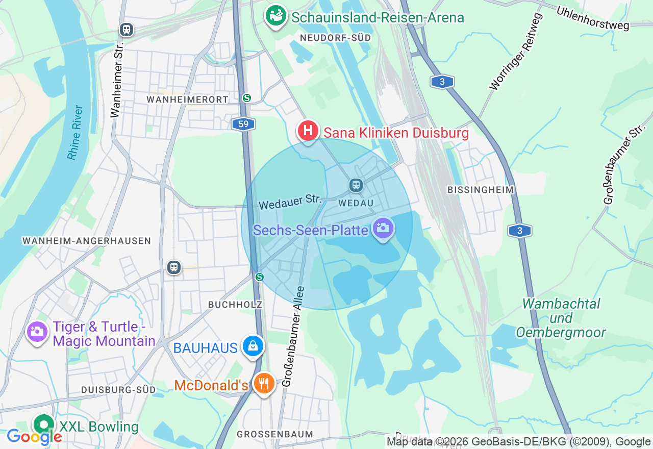 Kartenansicht der Location