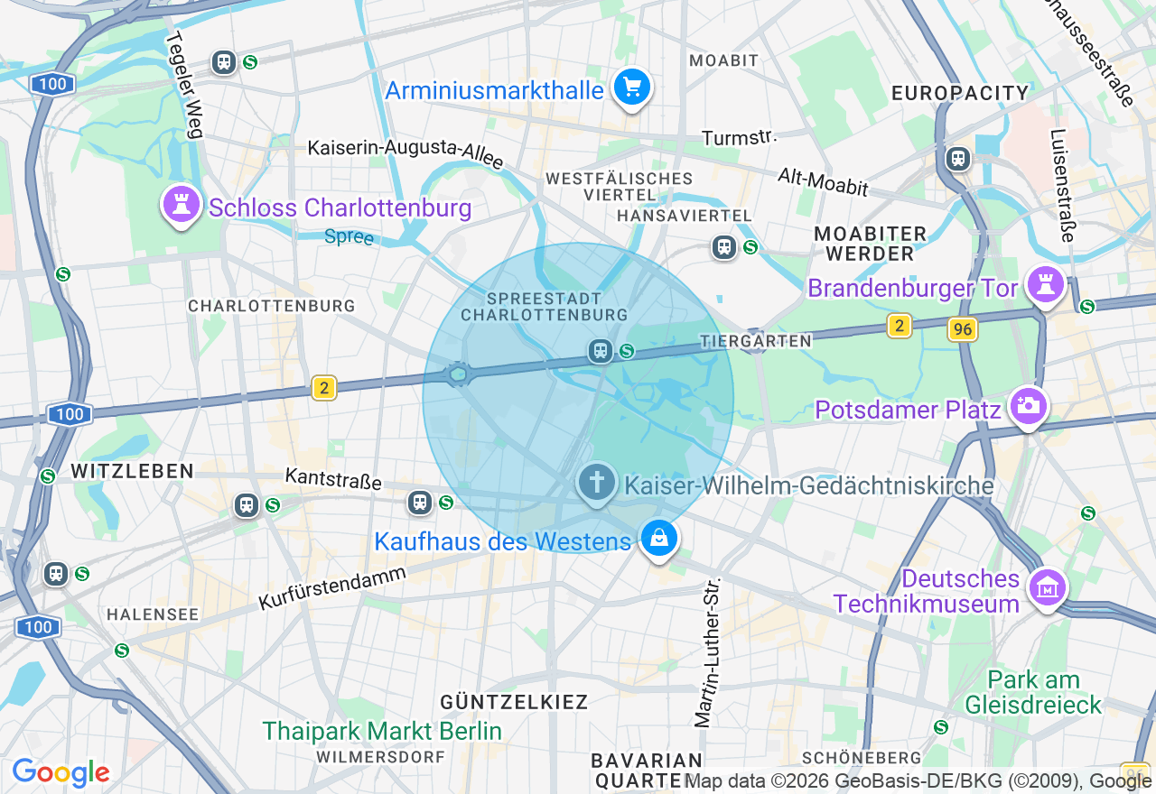 Kartenansicht der Location