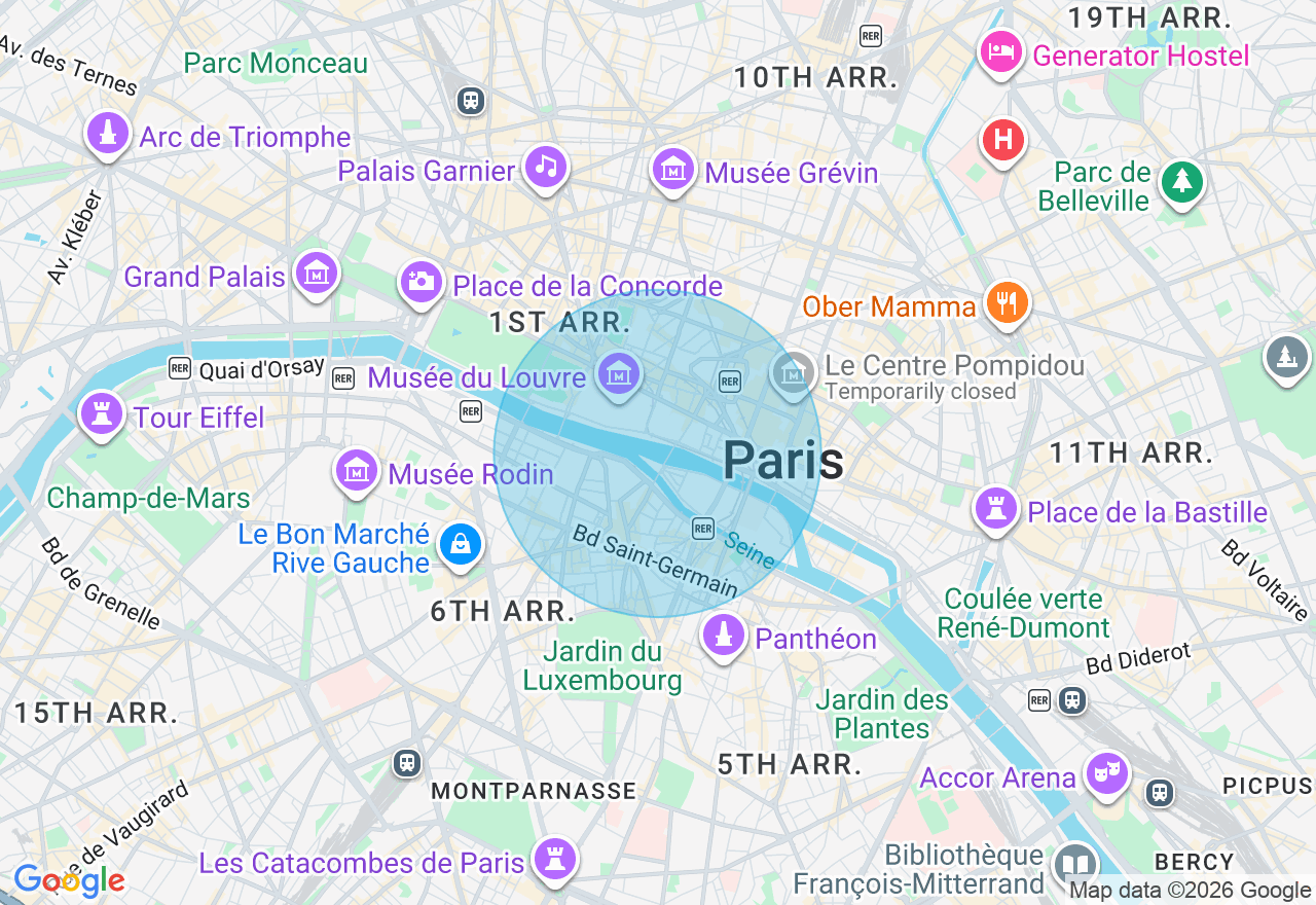 Carte de l'emplacement