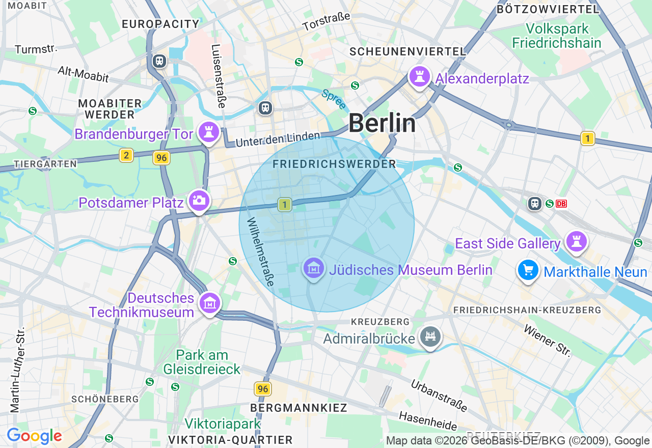 Kartenansicht der Location