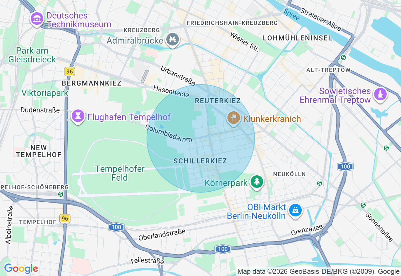 Kartenansicht der Location