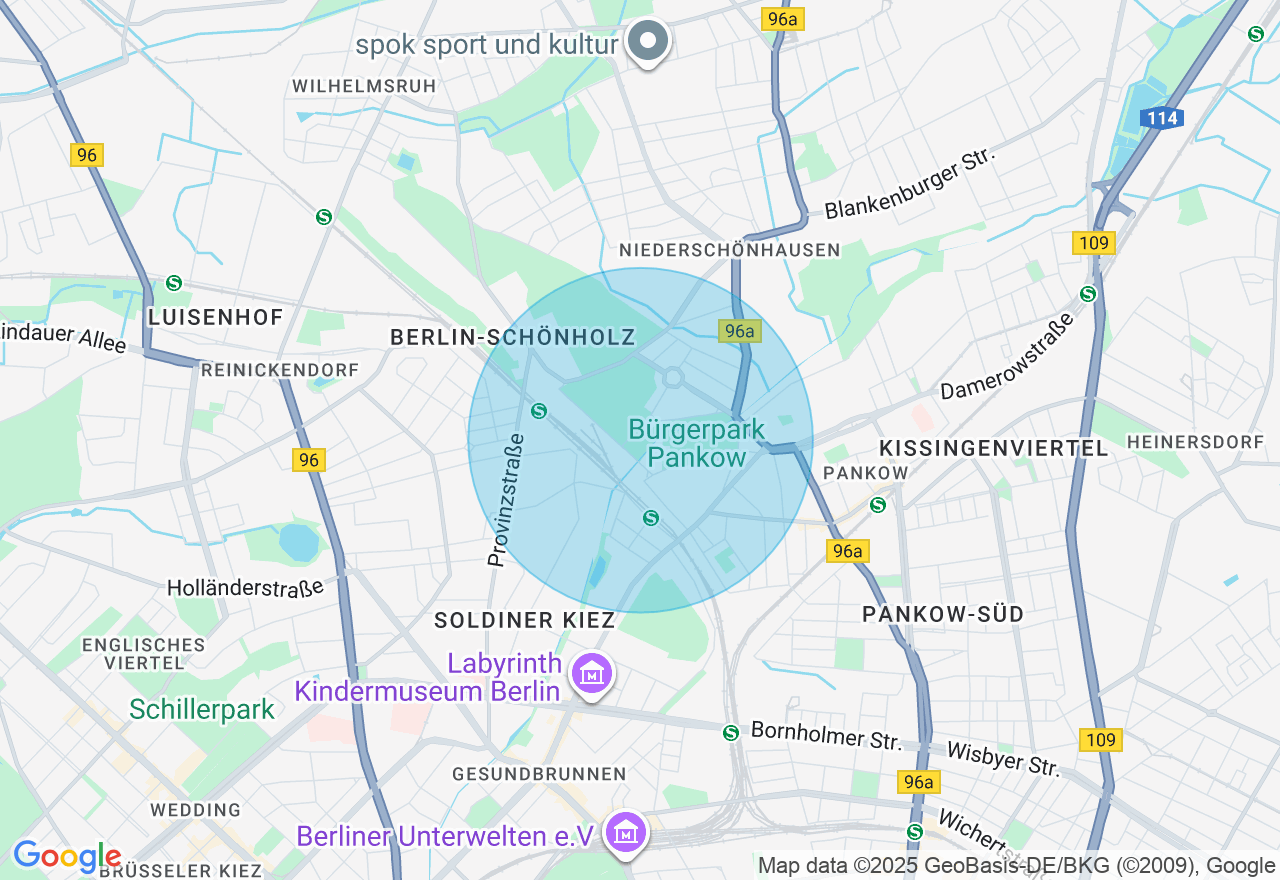 Kartenansicht der Location