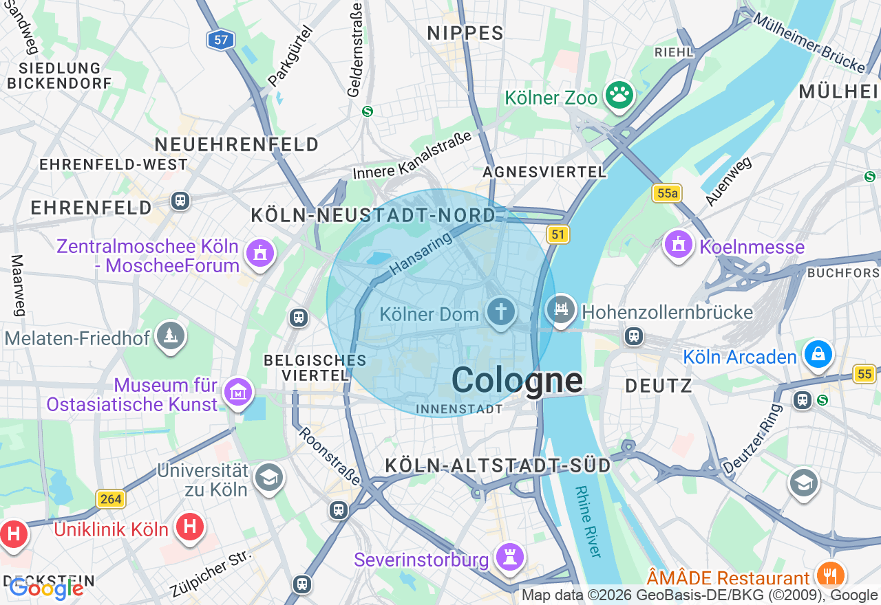 Kartenansicht der Location