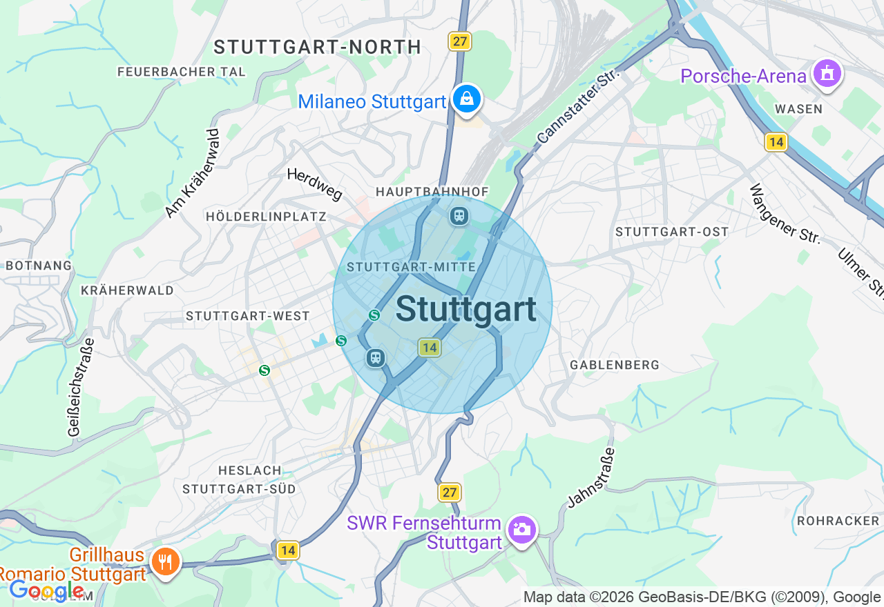 Kartenansicht der Location