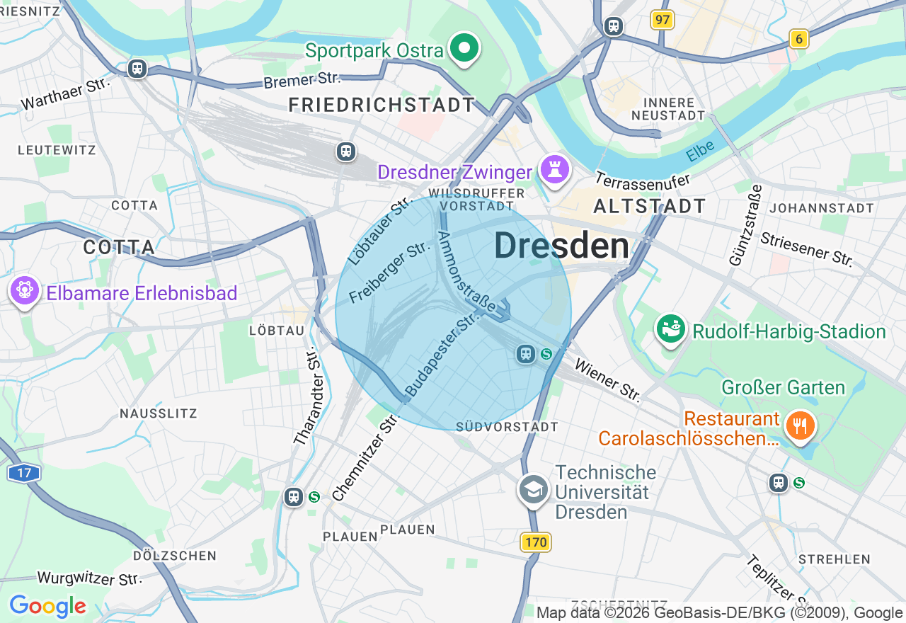 Kartenansicht der Location