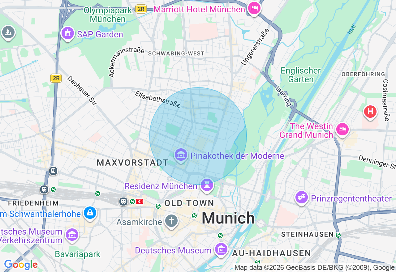 Kartenansicht der Location