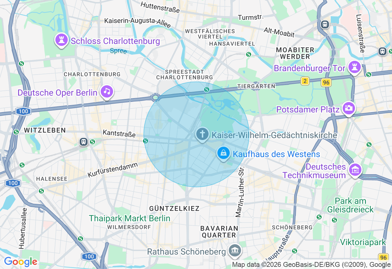 Kartenansicht der Location