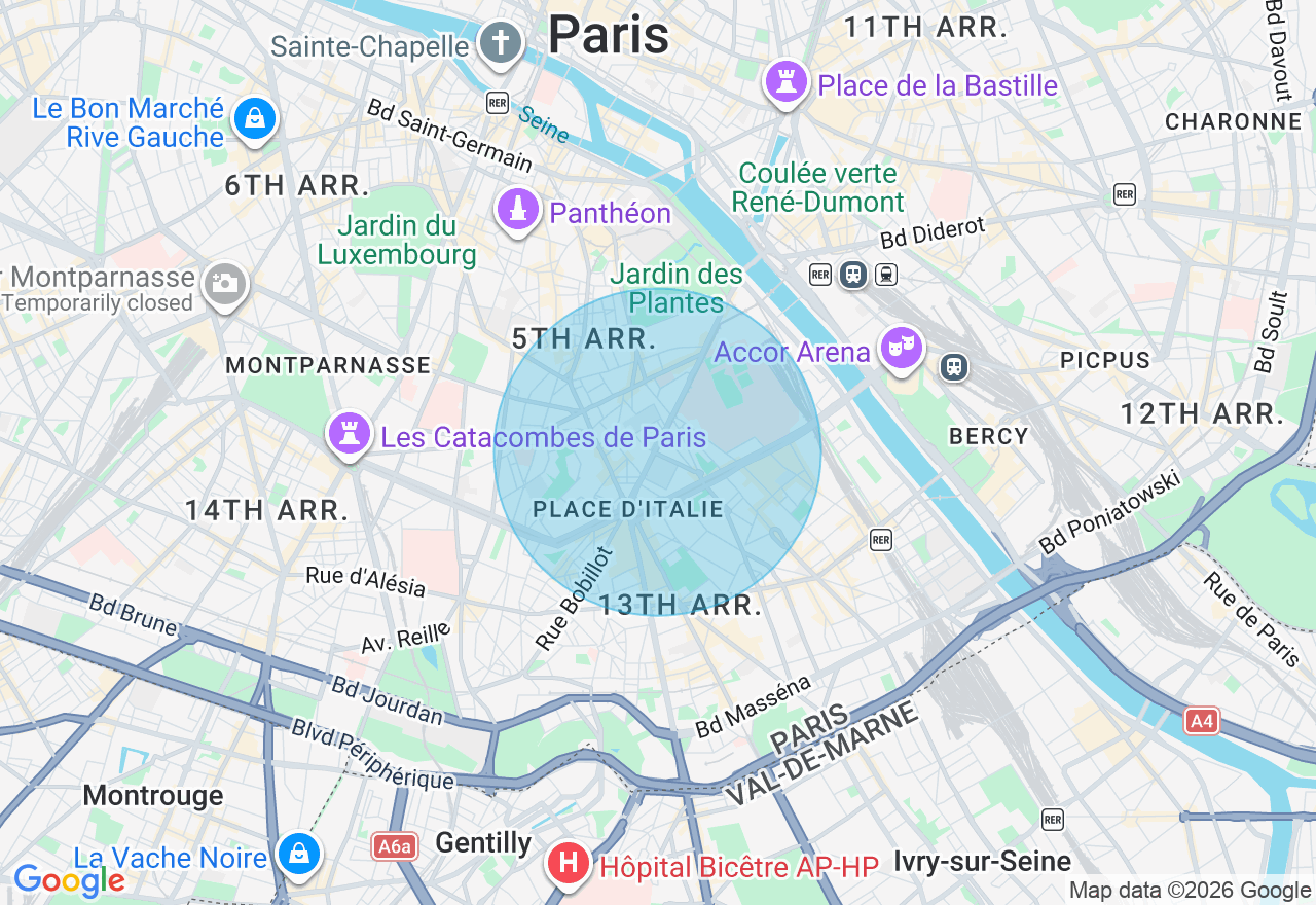 Carte de l'emplacement