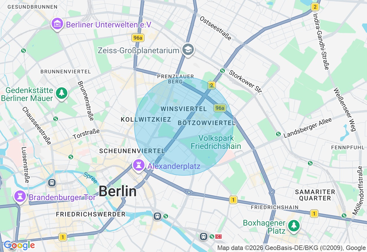 Kartenansicht der Location