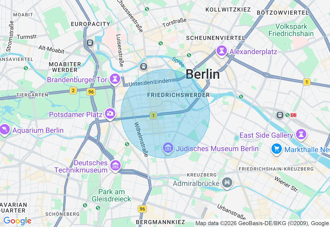 Kartenansicht der Location