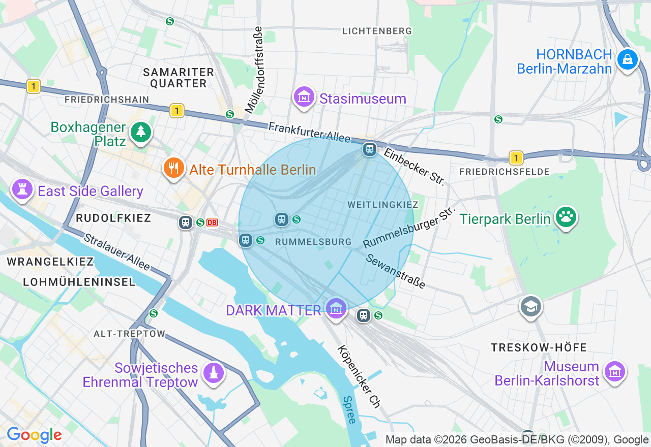 Kartenansicht der Location