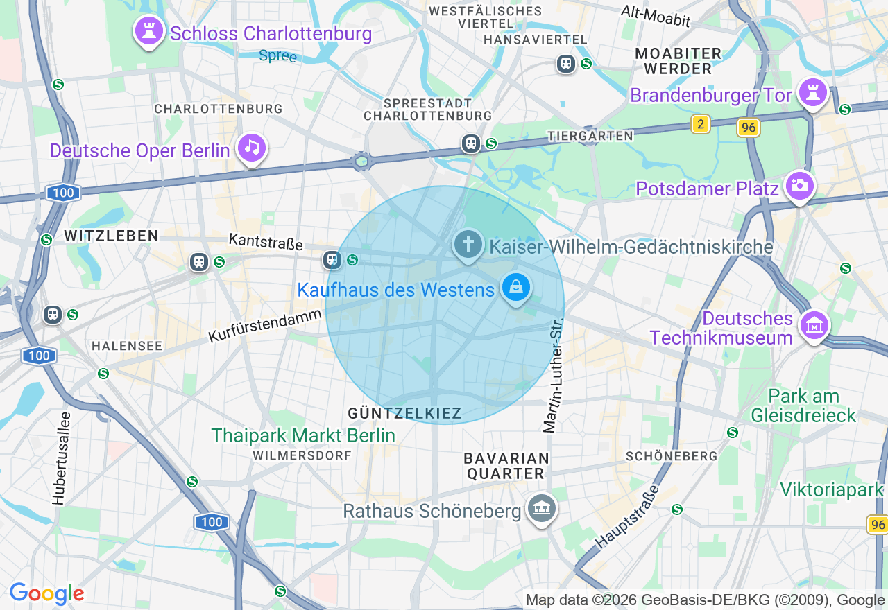 Kartenansicht der Location