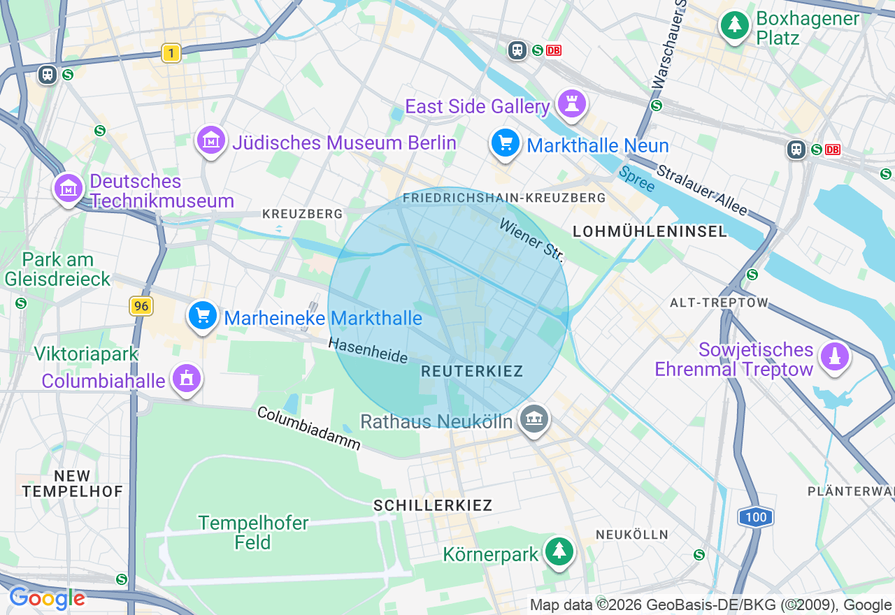 Kartenansicht der Location
