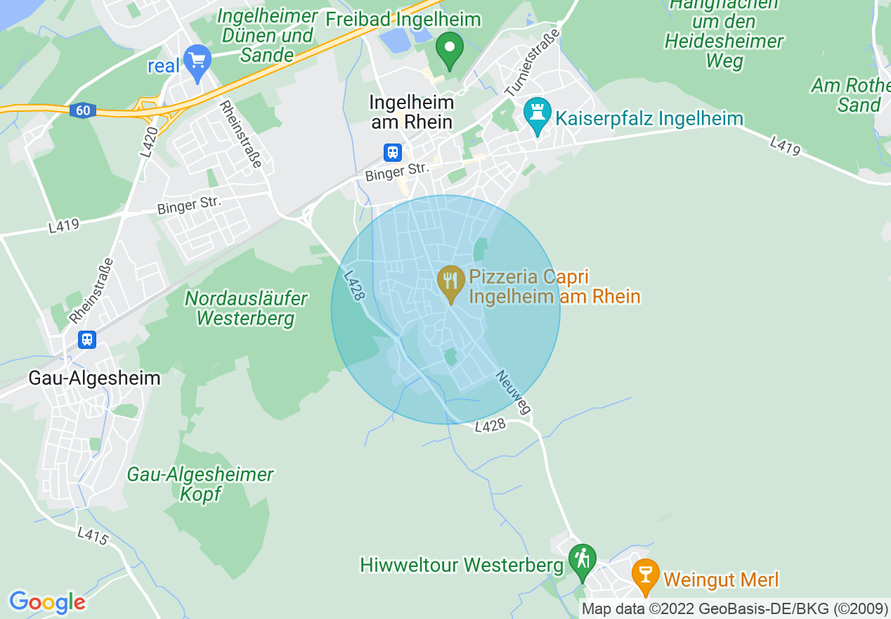Kartenansicht der Location