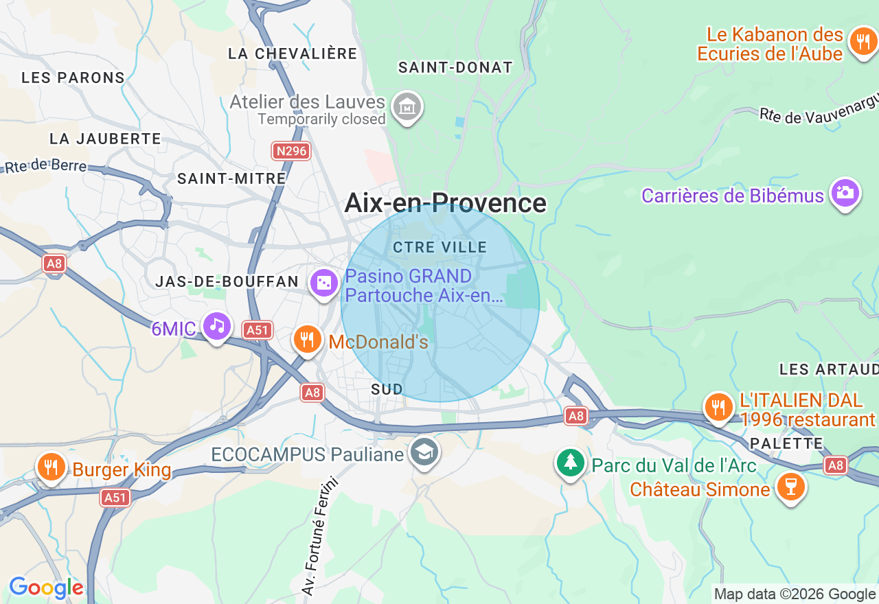 Carte de l'emplacement