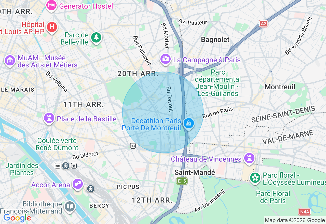Carte de l'emplacement