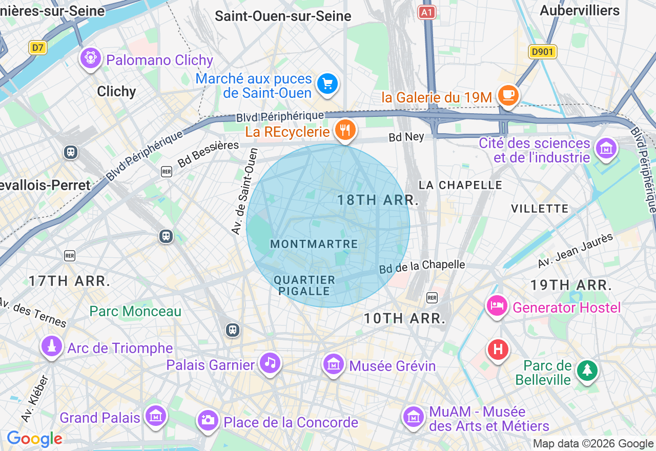 Carte de l'emplacement