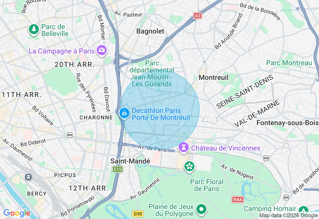 Carte de l'emplacement